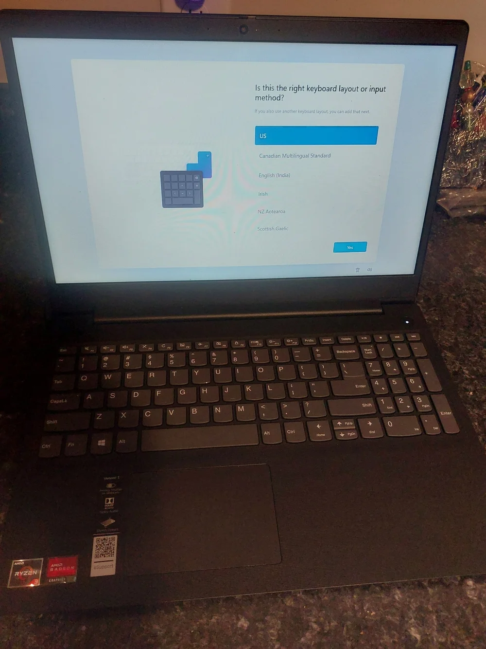 Lenovo IdeaPad 3 Laptop 15.6 HD Touchscreen